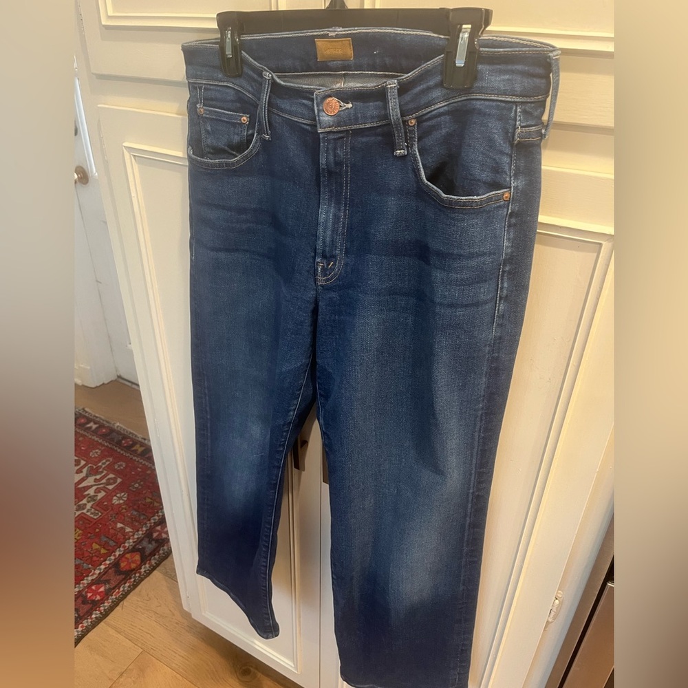 MOTHER Women's Straight Leg Jeans - Dark Blue